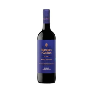 MARQUÉS DE CÁCERES Vendimia seleccionada Vino tinto reserva con D.O. Ca. Rioja botella 75 cl.