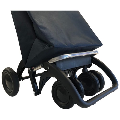 Carrito para la compra plegable de aluminio, 6 ruedas, 3 bolsillos, 43 litros, color azul, Logis Tour ROLSER.
