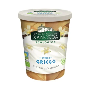 CASA GRANDE DE XANCEDA Yogur estilo Griego con vainilla de producción ecológica XANCEDA 400 g.