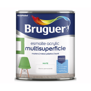 Imagen de Esmalte acrylico mate blanco 0,250L , AKZO NOBEL.