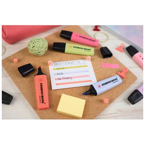 Marcador STABILO BOSS ORIGINAL Pastel - Estuche de 8 colores