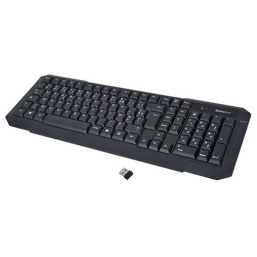 Teclado inalámbrico SELECLINE, conexión recpetor usb.