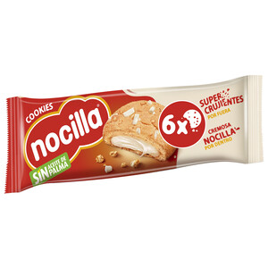 Imagen de NOCILLA Cookies Galletas con confiteria de cacao, rellenas con crema leche con avellanas 6 uds. 20 g.