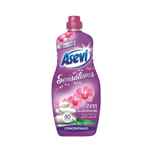 Imagen de ASEVI Suavizante concentrado sensations zen efecto relajante ASEVI 60 lav. 1,5 l.