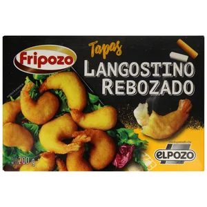 FRIPOZO Colas de langostino rebozadas y ultracongeladas de El pozo 200 g.