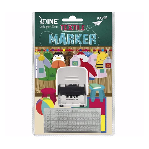 Marcador para ropa y libros, sello ergonómico para etiquetar COMPACT LINE Mine.