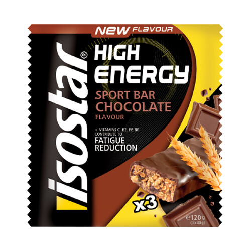 ISOSTAR Barritas energéticas de chocolate ISOSTAR High Energy, 3 uds x 105 g.