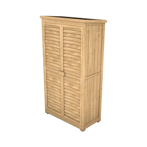 Armario de madera exterior GARDIN EMMY de 87x46x160cm.