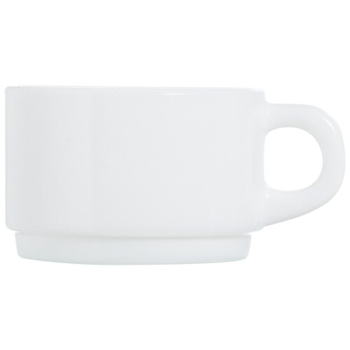 Taza color blanco para café, 0,28 litros, LUMINARC.