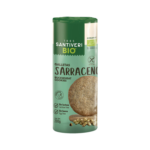 SANTIVERI Galletas de sarraceno sin gluten, SANTIVERI Bio Digestive 200 g.