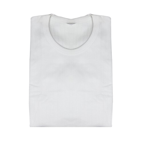 Camiseta interior de manga corta ABANDERADO Thermal, color blanco, talla XL.
