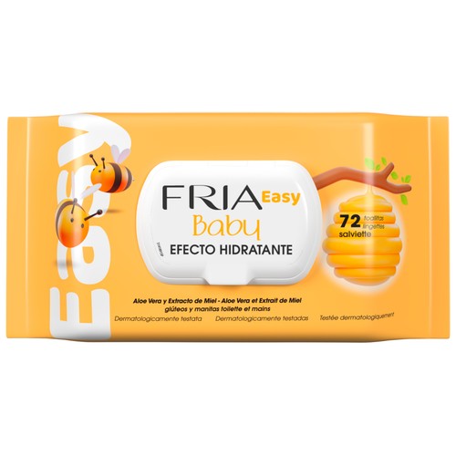 FRIA Easy baby Toallitas húmedas e hidratantes para bebé 72 uds.