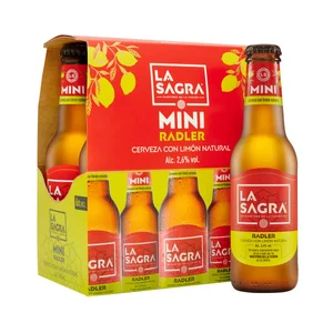 LA SAGRA Mini Cerveza radler botellín 6 bot. x 20 cl.
