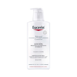 Imagen de EUCERIN Loción corporal apta para bebés, especial piel atópica EUCERIN Atopicontrol 400 ml.