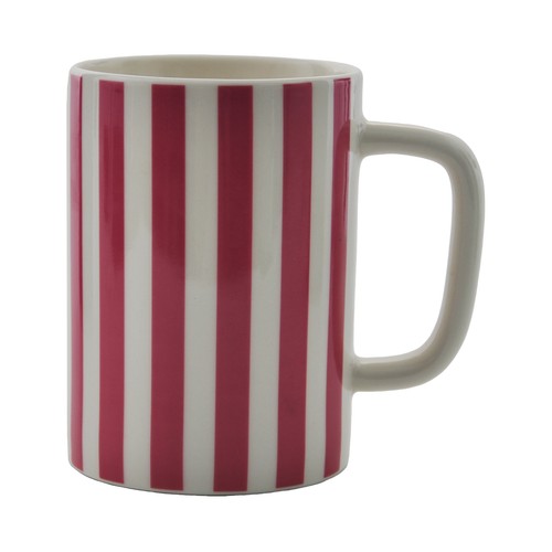 Mug XXL 50cl porcelana rayas color amarillo. ACTUEL
