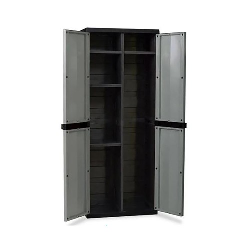 Armario escobero TREND midi de 3 baldas, 165x65x37cm.