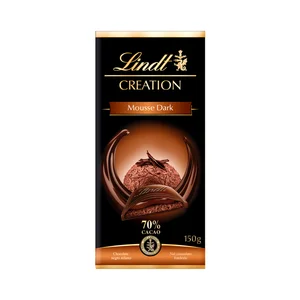 LINDT Creation Chocolate negro relleno de mousse de chocolate negro 150 g.