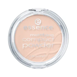 ESSENCE tono 04 Perfect beige Polvos compactos matificantes, de textura fina.