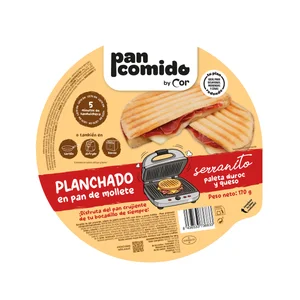 PAN COMIDO BY COR Planchado de serranito en pan de mollete 170 g.
