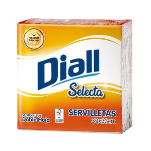 Selecta Servilletas de celulosa (33 x 33 cm) de doble hoja 50 uds.