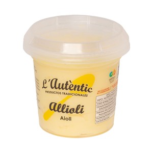 L"AUTÉNTIC Allioli tradicional, elaborado sin conservantes ni gluten 135 g.