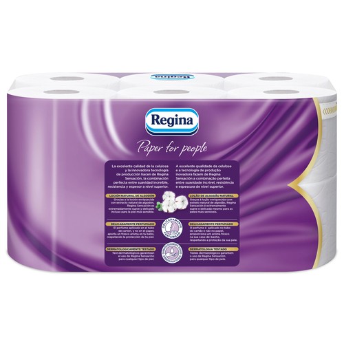 REGINA Papel higiénico triple capa 10+2 rollos.