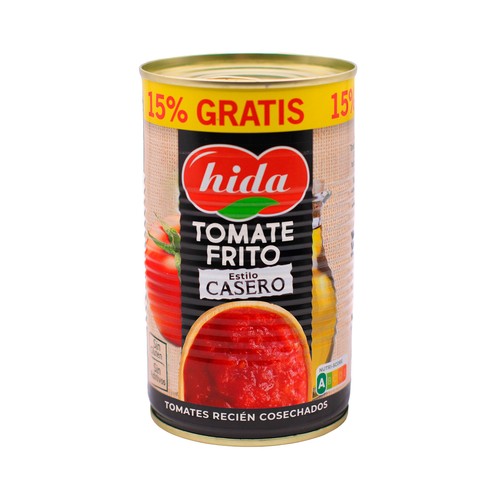 HIDA Tomate frito estilo casero con aceite de oliva virgen extra lata de 400 g.