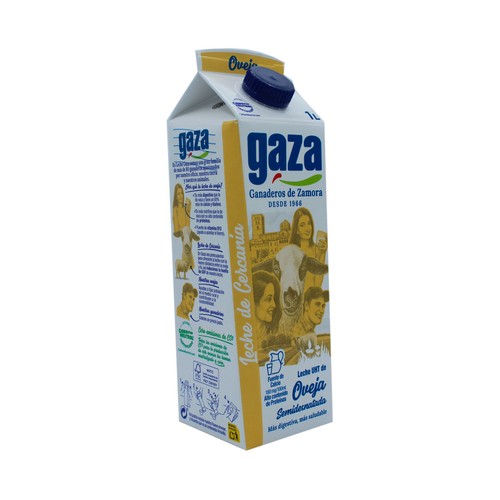 GAZA Leche semidesnatada de oveja 1 l.