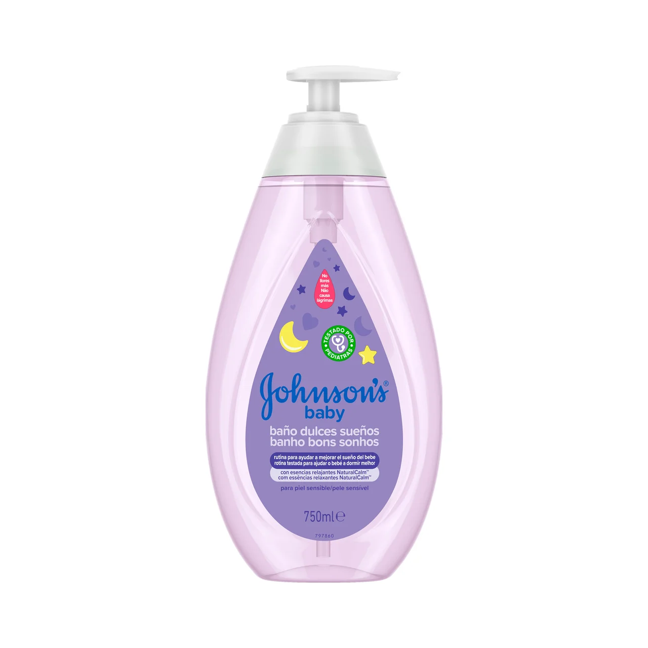 JOHNSON´S Dulces sueños Jabón líquido que relaja y ayuda a dormir a nuestro bebé 750 ml.