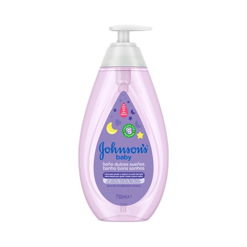 JOHNSON´S Dulces sueños Jabón líquido que relaja y ayuda a dormir a nuestro bebé 750 ml.