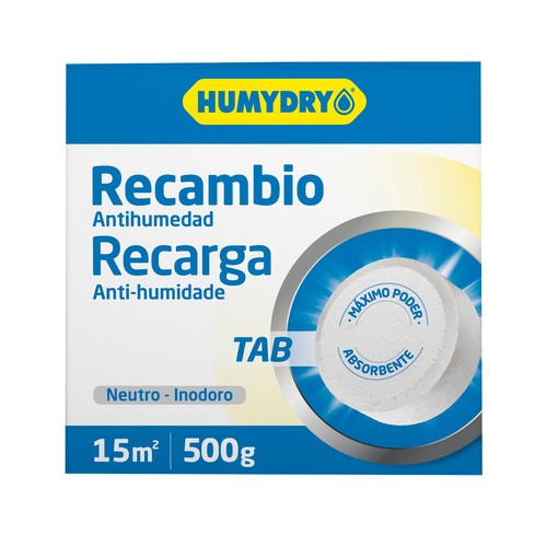 HUMYDRY Recambio antihumedad HUMYDRY TAB 500 g.