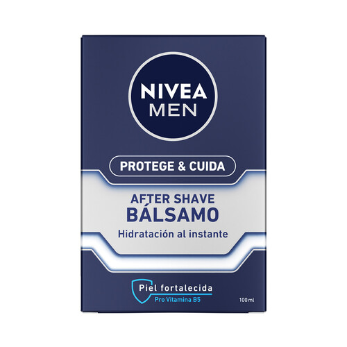 NIVEA Bálsamo after shave con Pro vitamina B5, que hidrata y protege la piel NIVEA Men Protege & cuida 100 ml.