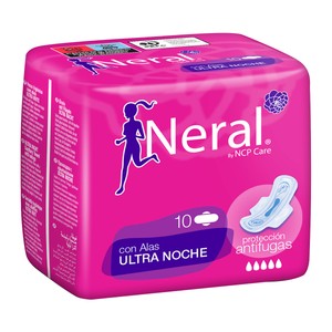 NERAL Compresas con alas ultra noche 10 uds.