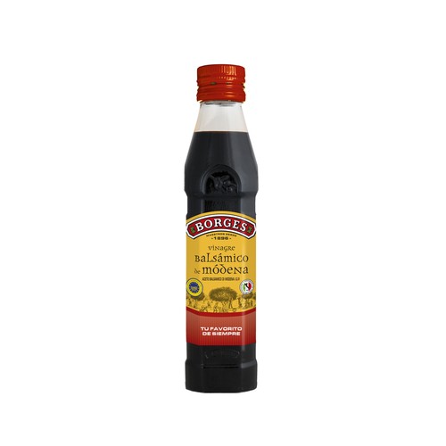 BORGES Vinagre balsámico de Módena botella de 250 ml.