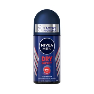 Imagen de NIVEA Men dry impact Desodorante roll on para hombre con protección anti transpirante hasta 72 horas 50 ml.
