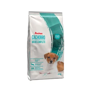 PRODUCTO ALCAMPO Pienso para perros cachorros a base de carne y cereales 4 kg.