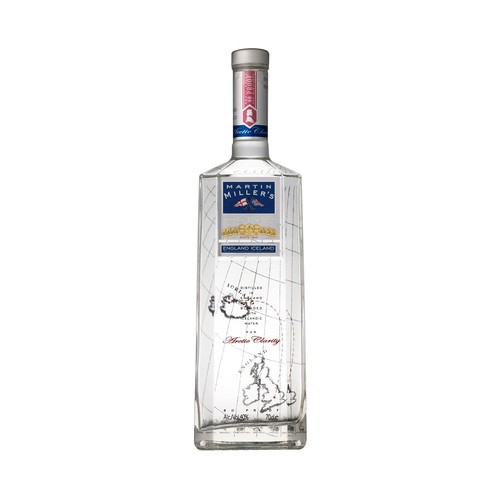 MARTIN MILLER"S Ginebra tipo London dry destilada en Inglaterra y mezclada en Islandia botella 70 cl.