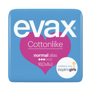 EVAX Compresas normal con alas EVAX Cottonlike 64 uds