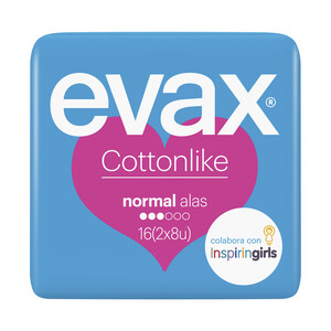 Imagen de EVAX Compresas normal con alas EVAX Cottonlike 64 uds