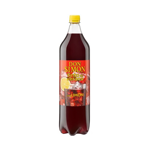 Tinto de verano sabor limón DON SIMON botella de 1,5 l.