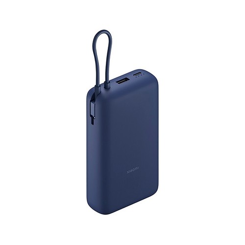 Bateria externa Power Bank XIAOMI 20000 Mah, color azul oscuro.
