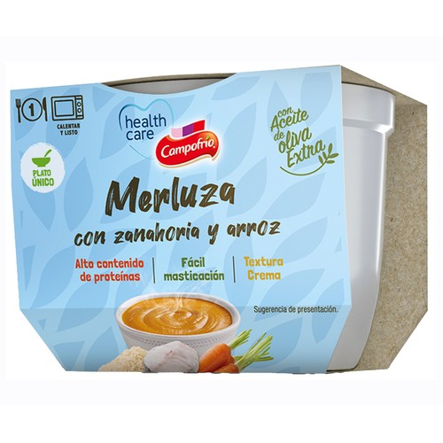 CAMPOFRÍO HEALTHCARE Triturado de merluza 240 gr.