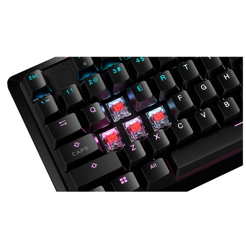 Teclado gaming iluminado CORSAIR K70, cable USB, programable.