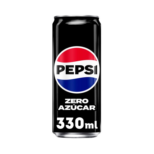 Refresco de cola Zero sin azúcar PEPSI MAX lata de 33 cl.