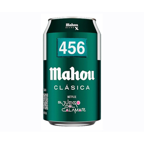 Cerveza clásica MAHOU CLÁSICA lata 33 centilitros