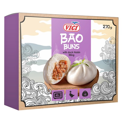 VICI Pan Bao rellenos de pato Hoisin 270 g.