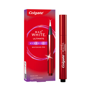 Imagen de COLGATE Max white ultimate Pincel blanqueador nocturno seguro para el esmalte.