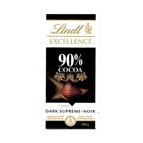 LINDT Excellence Chocolate 90% cacao 100 g.