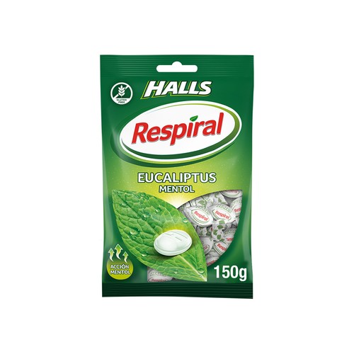 RESPIRAL Caramelos bolsa eucaliptus mentol 150 g.