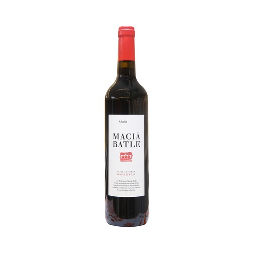 MACIA BATLE  Vino tinto con D.O. Vinos de la tierra de Mallorca 75 cl.
